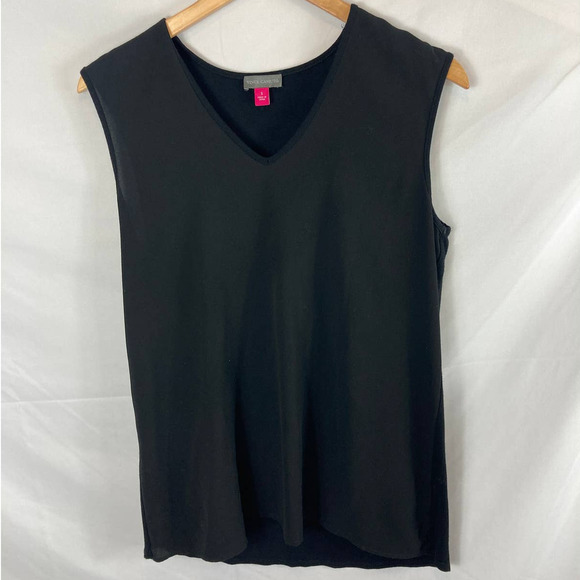 Vince Camuto Mixed Fabric Sleeveless Top Size Small - Picture 1 of 4